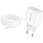 Мережевий зарядний пристрій BOROFONE BA38A Plus Speedy PD20W charger set (Type-C to Lightning) White (BA38ALW)