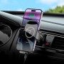 Тримач для мобільного з БЗП BOROFONE BH205 Rusher infrared wireless fast charging car holder(air outlet) Black (6941991103087)