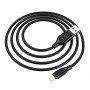 Кабель BOROFONE BX42 USB to iP 2.4A, 1m, silicone, TPE connectors, Black (BX42LB)