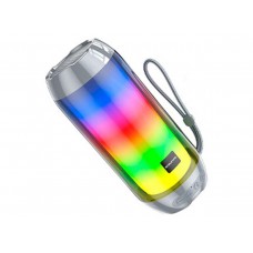 Портативна колонка BOROFONE BR25 Crazy sound colorful luminous BT speaker Gray (6974443386523)