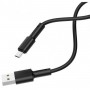 Кабель BOROFONE BX31 USB to Micro 2.4A, 1m, silicone, TPE connectors, Black (BX31MB)