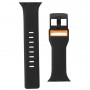 Ремінець UAG Civilian Silicone Watch Strap для Apple Watch 38/40/41mm Black/Orange (ARM58392)