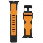 Ремінець UAG Civilian Silicone Watch Strap для Apple Watch 38/40/41mm Black/Orange (ARM58392)