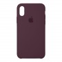 Панель Original Silicone Case для Apple iPhone XS/X Plum (ARM67858)