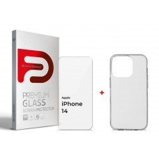 Комплект ArmorStandart для Apple iPhone 14 Pro (Захисне скло Clear + Панель Air Series) (ARM66922)