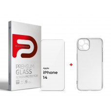 Комплект ArmorStandart для Apple iPhone 14 (Захисне скло Clear + Панель Air Series) (ARM66923)