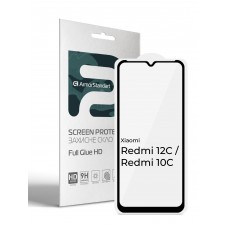 Захисне скло ArmorStandart Full Glue HD для Xiaomi Redmi 12C / 10C Black (ARM68638)