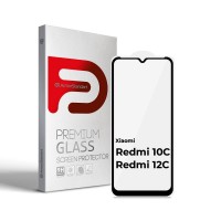 Захисне скло ArmorStandart Full Glue для Xiaomi Redmi 12C / 10C Black (ARM61298)