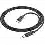 Кабель HOCO X88 Gratified 60W charging data cable for Type-C to Type-C Black (6931474783363)