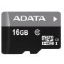 microSDHC (UHS-1) A-DATA Premier 16Gb Class 10 (R-80Mb/s) (adapter SD) (AUSDH16GUICL10-RA1)