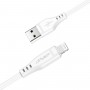 Кабель ACEFAST C3-02 USB to iP 2.4A, 1.2m, TPE, TPE connectors, White (AFC3-02W)