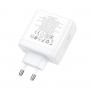 Мережевий зарядний пристрій HOCO N30 Glory PD65W three-port(2C1A) fast charger White (6931474784155)