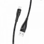 Кабель Usams US-SJ394 U41 Lightning Braided Data and Charging Cable 2m Black (SJ394USB01)