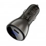 Автомобільний зарядний пристрій ACEFAST B10 metal car charger 60W (USB-C + USB-C) with digital display Black (AFB10)