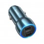 Автомобільний зарядний пристрій HOCO Z48 Tough 40W dual port(2C) car charger Sapphire Blue (6931474795007)