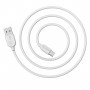 Кабель BOROFONE BX14 USB to Type-C 2.4A, 1m, PVC, TPE connectors, White (BX14C1W)