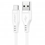 Кабель ACEFAST C3-04 USB to Type-C 3A, 1.2m, TPE, TPE connectors, White (AFC3-04W)