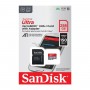 microSDXC (UHS-1) SanDisk Ultra 256Gb class 10 A1 (150MB/s) (adapter SD) (SDSQUAC-256G-GN6MA)