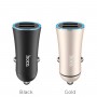 Автомобільний зарядний пристрій HOCO Z30A Easy route dual port car charger Black (6931474700056)