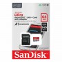 microSDXC (UHS-1) SanDisk Ultra 64Gb class 10 A1 (140Mb/s) (adapter) (SDSQUAB-064G-GN6MA)