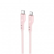 Кабель HOCO X97 Crystal color PD silicone charging data cable iP light pink (6931474799784)