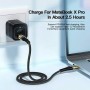 Кабель Essager Interstellar Transparent Design USB Charging Cable Type C to Type C 100W 1m black (EXCTT1-XJ01-P) (EXCTT1-XJ01-P)