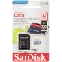 microSDHC (UHS-1) SanDisk Ultra 32Gb class 10 A1 (100Mb/s) (adapter SD) (SDSQUNR-032G-GN3MA)