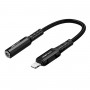 Кабель ACEFAST C1-05 Lightning to 3.5mm aluminum alloy headphones adapter cable Black (AFC1-05B)