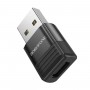 Адаптер BOROFONE BV18 USB male to Type-C female USB2.0 adapter Black (BV18UC)