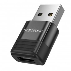 Адаптер BOROFONE BV18 USB male to Type-C female USB2.0 adapter Black (BV18UC)