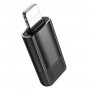 Адаптер BOROFONE BV18 iP male to Type-C female USB2.0 adapter Black (BV18I/C)