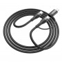 Кабель BOROFONE BX61 Type-C to Type-C+iP 3A, 60W, nylon, aluminum connectors, Black (BX61CCLB)