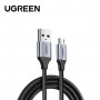 Кабель UGREEN US290 USB 2.0 A to Micro USB Cable Nickel Plating Aluminum Braid 2m (Black) (UGR-60148) (UGR-60148)