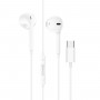 Навушники BOROFONE M80 Magnificent Type-C wire-controlled digital earphones with microphone White (M80CW)