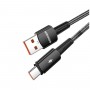 Кабель Essager Sunset USB A to Type C 120W USB Charging Cable 1m black (EXC120-CG01-P) (EXC120-CG01-P)