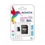 microSDXC (UHS-1) A-DATA Premier 64Gb Class 10 (R-100Mb/s)  (adapter SD) (AUSDX64GUICL10-RA1)