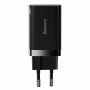 Мережевий зарядний пристрій Baseus Super Si Pro Quick Charger C+U 30W EU Black (CCSUPP-E01)