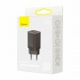 Мережевий зарядний пристрій Baseus Super Si Pro Quick Charger C+U 30W EU Black (CCSUPP-E01)