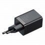 Мережевий зарядний пристрій Baseus Super Si Pro Quick Charger C+U 30W EU Black (CCSUPP-E01)