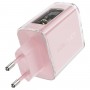 Мережевий зарядний пристрій ACEFAST A45 Sparkling series PD65W GaN (2*USB-C+USB-A) charger Cherry blossom (AFA45CB)