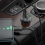 Автомобільний зарядний пристрій HOCO Z47A Transparent Discovery Edition dual port PD30W+QC3.0 car charger set(Type-C to Type-C) Transparent Black (6931474782311)