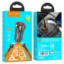 Автомобільний зарядний пристрій HOCO Z46A Blue whale PD20W+QC3.0 car charger set(C to iP) Metal Gray (6931474770356)