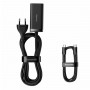 Мережевий зарядний пристрій Baseus GaN3 Pro Desktop Powerstrip AC+2U+2C 100W EU Black (With Mini White Cable Type-C to Type-C 100W(20V/5A) 1m Black） (PSZM000401)