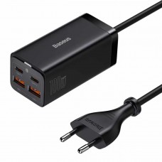 Мережевий зарядний пристрій Baseus GaN3 Pro Desktop Powerstrip AC+2U+2C 100W EU Black (With Mini White Cable Type-C to Type-C 100W(20V/5A) 1m Black） (PSZM000401)