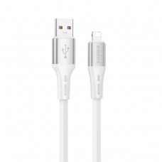 Кабель BOROFONE BX88 Solid silicone charging data cable for iP White (BX88LW)