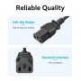 Кабель Vention 3-Prong Power Cord 1.8M C13 Connector EU-Plug (ZCGBAC) (ZCGBAC)