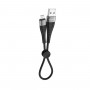 Кабель BOROFONE BX32 USB to Micro 2.4A, 0.25m, nylon, aluminum+TPE connectors, Black (BX32MB0.25)