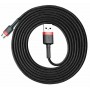 Кабель Baseus Cafule Cable USB For Micro 1.5A 2m Red+Black (CAMKLF-C91)