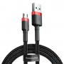 Кабель Baseus Cafule Cable USB For Micro 1.5A 2m Red+Black (CAMKLF-C91)