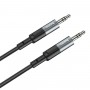 Аудiокабель HOCO UPA23 AUX audio cable Metal Gray (6931474783820)